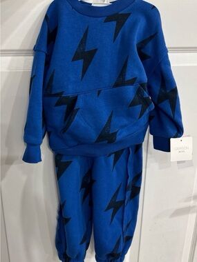 Grayson Mini Blue Lightning Kids Matching Set
